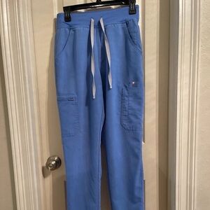 FIGS Yola Skinny Scrub Pants Ceil Blue Women’s Small
